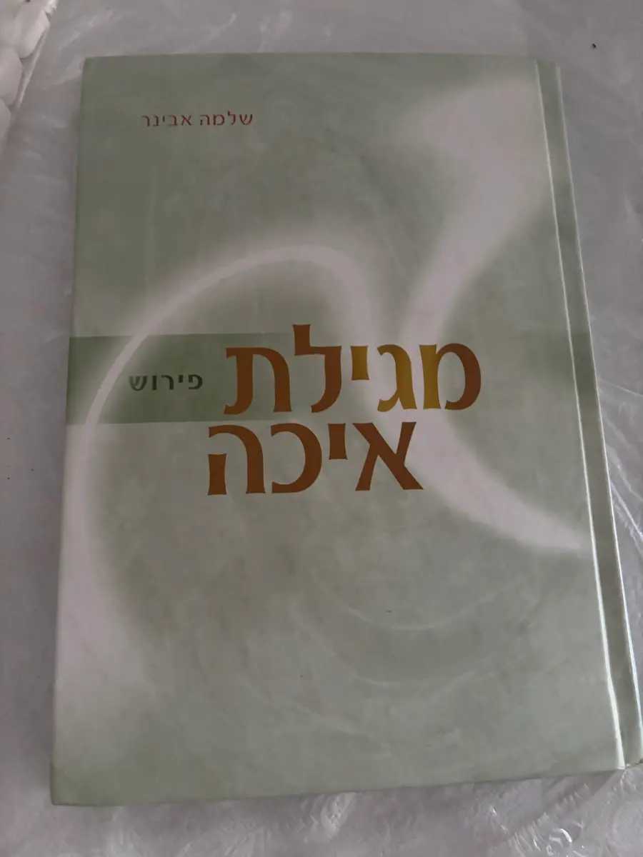 Megillat Eicha with Commentary by Rabbi Shlomo Aviner